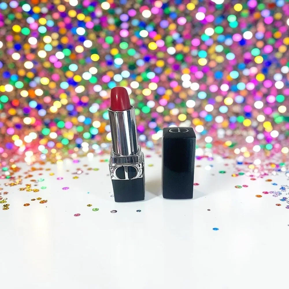 CHRISTIAN DIOR ROUGE DIOR SATIN LIP BALM In Shade 999 0.12 OZ New without box
